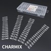 CHARMIX Nail Tips, Ultra Thin, Short, Clear, 300 Pieces, Summer