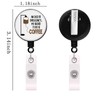 KUIYAI Coffee Inspired Badge Reel Coffee Lover Gift Coffee Drinker