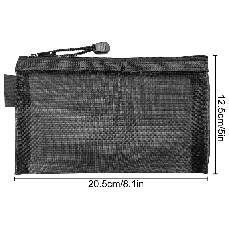 Luckious 2PCS Clear Pencil Pouch - Transparent Zipper Pencil Pouches