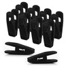 Accesorios de clóset Clips de terciopelo negro para perchas de