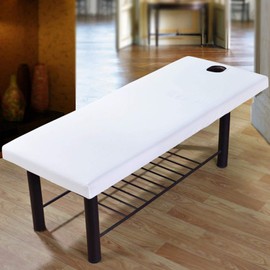 Waterproof Massage Table Bed Cover Sheet Salon Spa Bed Cover Sheet with Face Hole, Classic Couch Cover Soft Comfortable Massage Bed Sheet