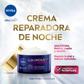NIVEA Rutina Facial Luminous 630 Antimanchas con cido Hialurnico (4 Piezas) Suero, Fluido con Protector Solar FPS50, Contorno de Ojos Anti-Ojeras y...