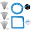5Pcs Round Square Cone Fish Feeder Set, Floating Food Feeding