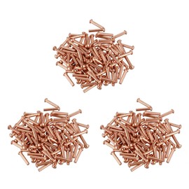 Byttlerom 300 Pcs 5/64Inch x 25/64Inch Round Copper Solid Rivets Fasteners
