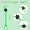 Wowangce 50 Pcs Sock Clips for Laundry Locks Your Socks