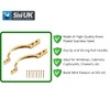 SISI UK Pull Handle Brass 6 Inch 150mm Brass Bow