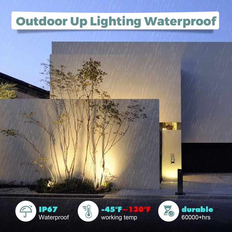 Gardencoin Low Voltage Landscape LED Well Lights, 12V in Ground