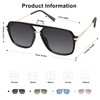 SOJOS Sunglasses for Women & Men, Square, Retro, Polarized Lens,