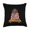 German Shorthaired Pointer Dog Kimono Japanese Foodie Sushi Throw Pillow