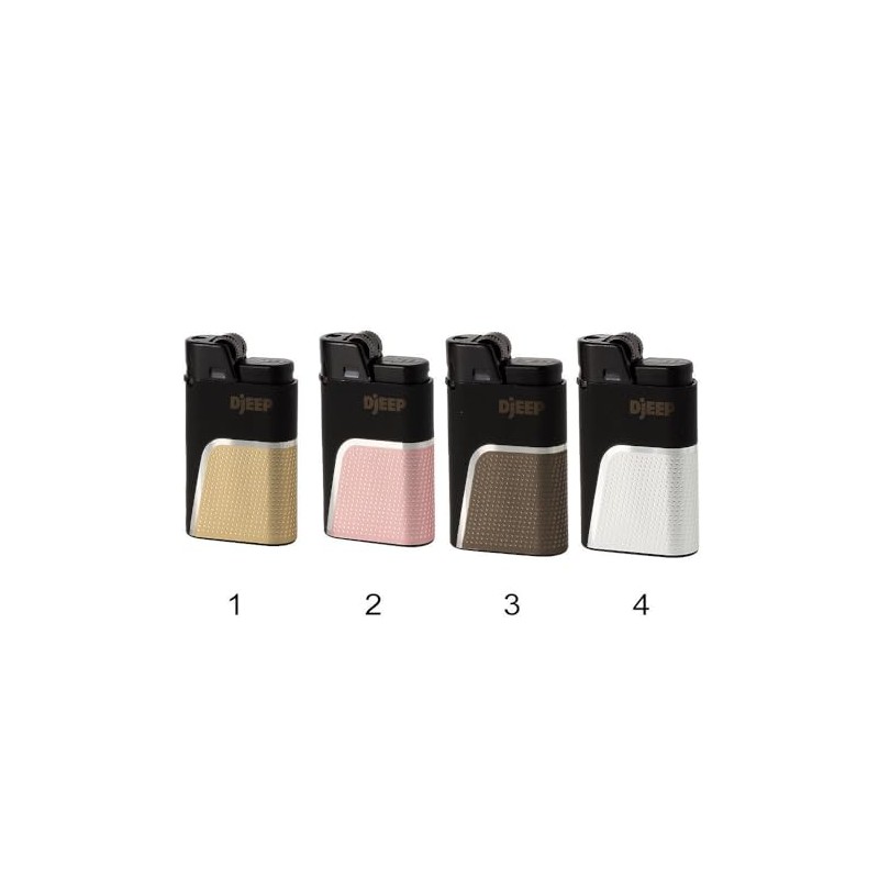 DJEEP Pocket Lighters, Bold Collection Textured, Unique Lighters, 24 Count