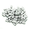Pack of 100 2.5 mm Aluminium Double Sleeves Crimping Loop