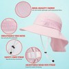 DRESHOW Baby Sun Hat with Large Brim, Neck Protection, Adjustable,
