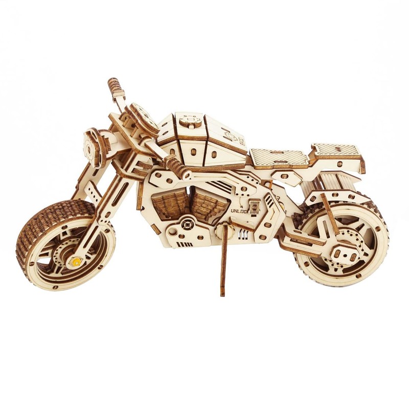 ieron Wooden Off-Road Motorcycle Model Kit for Adults, 3D Puzzle