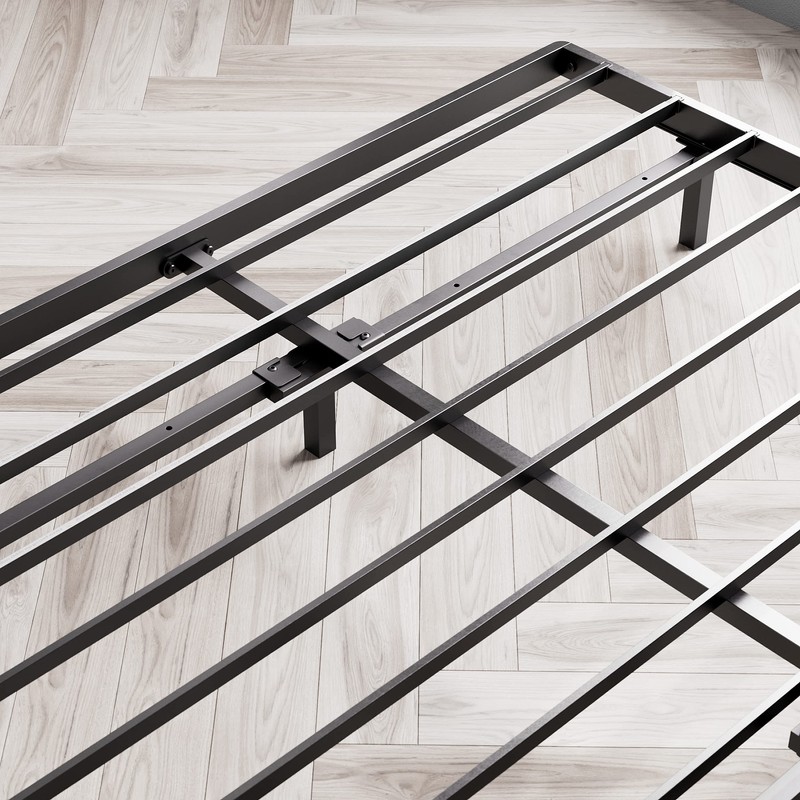 ZINUS Queen Quick Lock Bunkie Board, Box Spring & Bed