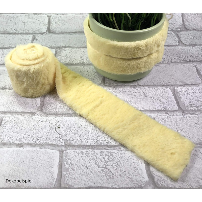 Fur Ribbon Faux Fur Table Runner Decorative Ribbon Fur for