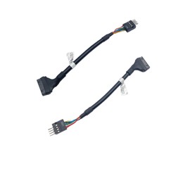 4Pcs USB 3.0 Header to USB 2.0 Motherboard Adapter Cable, 19 Pin USB3.0 Female to 9 Pin USB2.0 Male Connectors Motherboard Cable