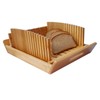 Bread Slicer for Homemade Bread：Adjustable Width Foldable Design with Crumb