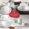 Safdie & Co. - Plain White Plates and Bowls Sets,