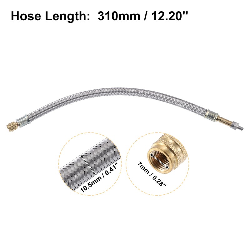 X AUTOHAUX 2pcs 310mm 12.20'' Tire Valve Stem Extension Inflator