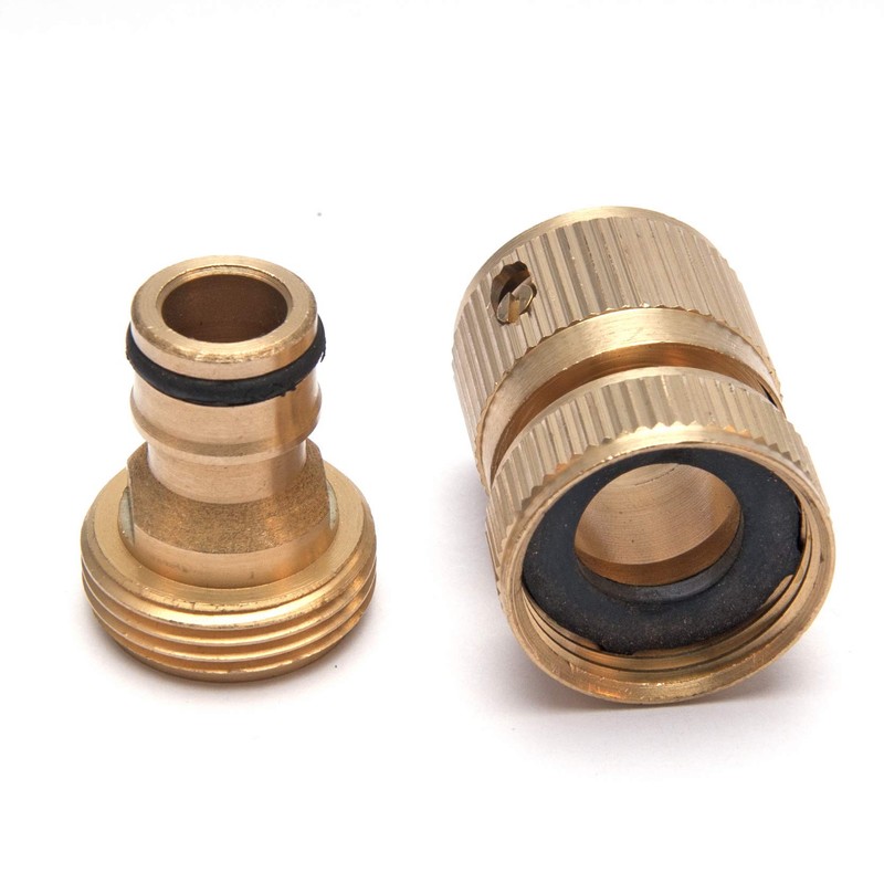 Gardena Coupling Solid Brass Quick Coupling 3/4 Inch Gardena Hose