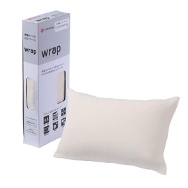 Nishikawa PJ03242008 Wrap Long Sleeve Pillow Cover, Fits Pillows, 19.7 - 27.6 x 13.8 inches (50 - 70 x 35 - 43 cm), Washable, Smooth Touch, Easy to Put on and Take Off with Smooth Skin Material, Quick