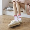 Women Cute Pilates Socks Grip Crew Yoga Socks Cherry Pattern