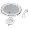 Suction Cup Makeup Mirror 10x with 3 Light Colors Battery