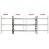'vidaXL Adjustable Security Grille for Windows with 2 Crossbars -