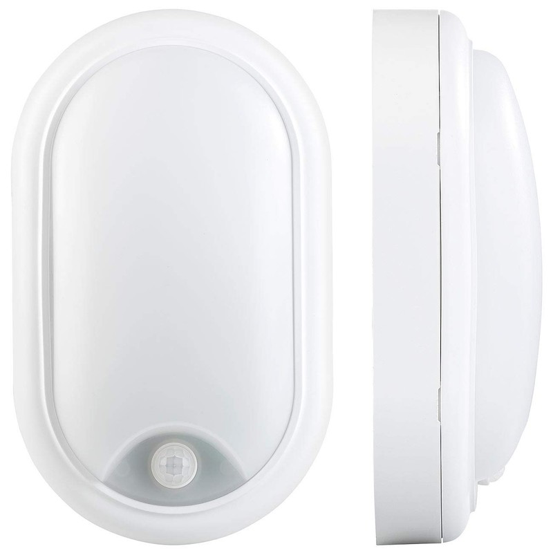 Luminea Basement Light: LED Wet Room Light, Motion Sensor, 1050