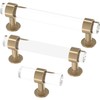 Franklin Brass Francisco Acrylic Bar (5-Pack) Cabinet Knobs | Champagne