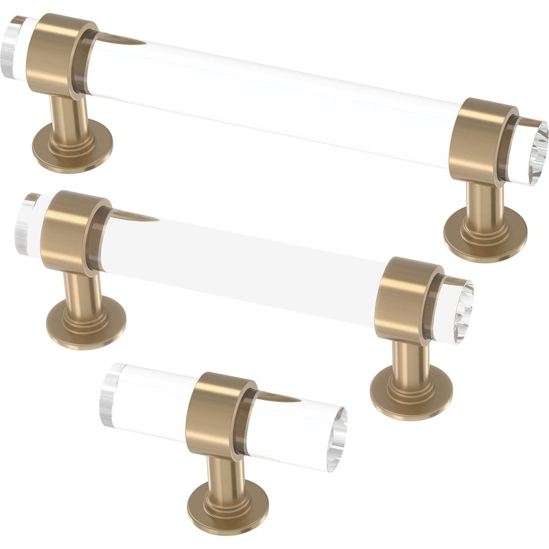 Franklin Brass Francisco Acrylic Bar (5-Pack) Cabinet Knobs | Champagne