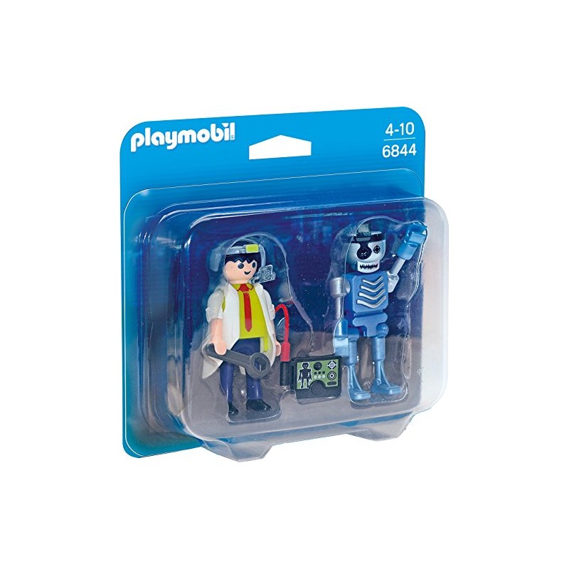 PLAYMOBIL 6844 Duo Pack - Professor and Robot