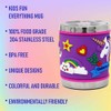 F-32 12 Oz Kids Stainless Steel Unicorn Purple 3D Mug
