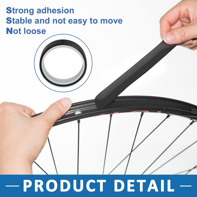 A ABSOPRO Tubeless Bike Rim Tape Strip 16mm Width 10m