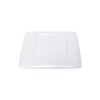 Thunder Group Classic white melamine dinnerware collection 6" square plate,
