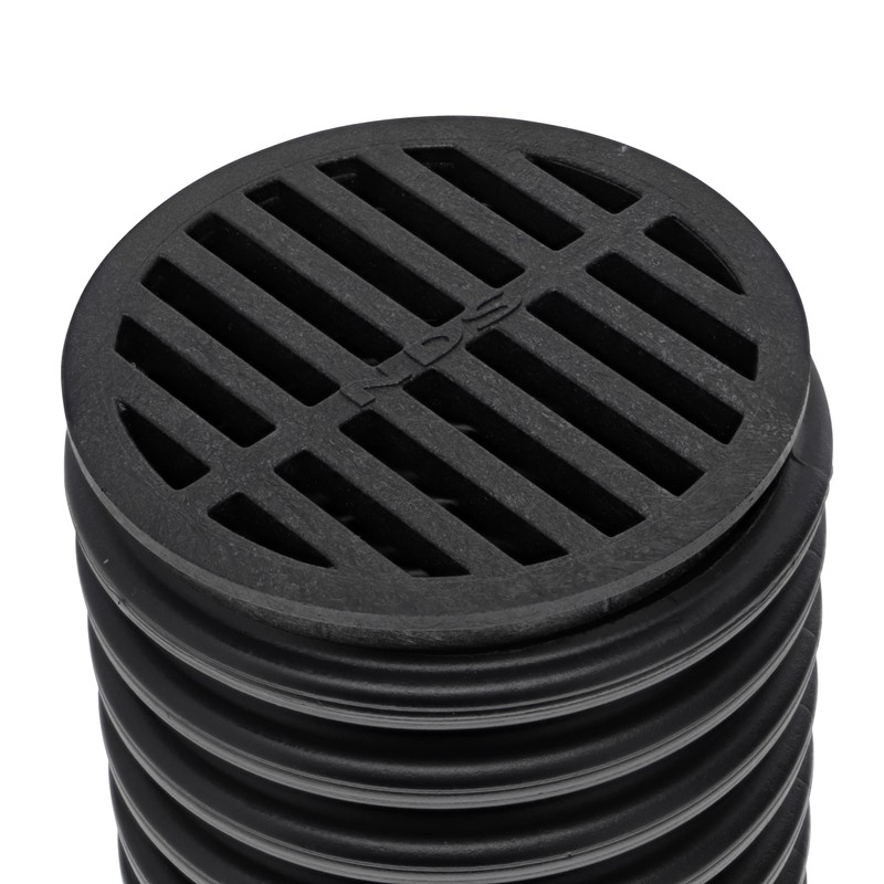 NDS 11, 4 in. Round Grate Drain Cover, Connects to