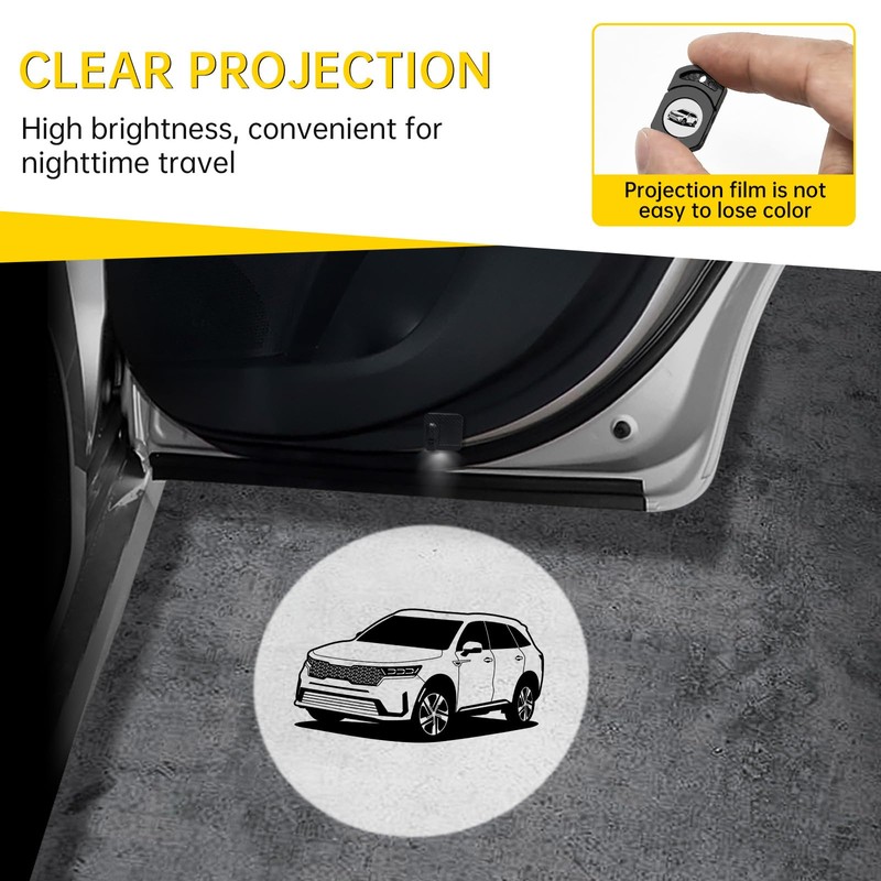 Obaiwanmg 2 Pack LED Car Door Welcome Lights Projector Logo