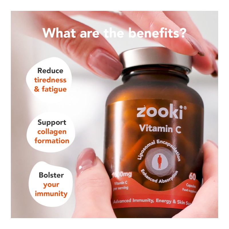 Zooki Liposomal Vitamin C 1000mg Capsules 60 Capsules