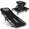 M-AUTO 40-Inch Folding Creeper Rolling Seat, All-in-One Adjustable Roller Garage
