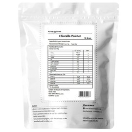 Organic Chlorella Powder, Rich in Vitamins, High Proteins, Green Superfood, Chlorophyll, Minerals, Amino Acids, No preservatives or fillers, Fatty Acids and Fiber (50g)