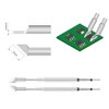 SEQURE Hot Tweezers Desoldering Tips Blade Cartridge Compatible with JBC