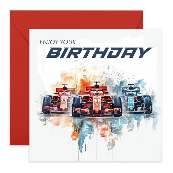 Central 23 Birthday Greeting Card - 'F1 BIRTHDAY' - Perfect