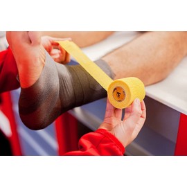 Howies Hockey Athletic Pro Grade Sports Pre-Wrap Tape - Single Roll - Red