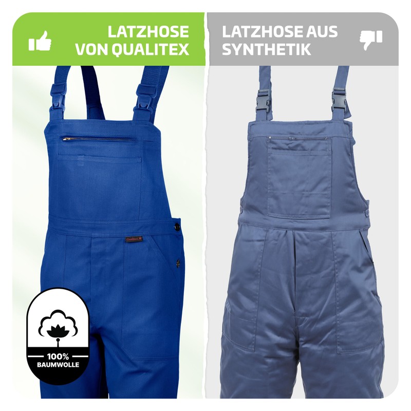 Qualitex work dungarees BW 270 (Classic) - White, size: 44