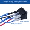 2Pcs ON-Off-ON Polarity Reversing Rocker Switch，DPDT 6 pins 3 Position
