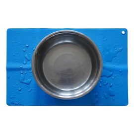 Dog Bowl mat, Pet Feeding mat, ZoLi Pets Silicone Dog and cat pet Food placemat, Non-Slip Grip pet mat, Easy-to-Clean