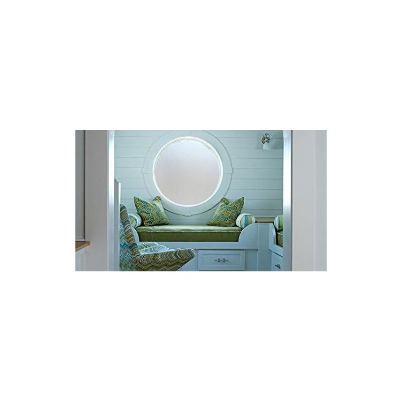 Autotech Park Precut Frosted Privacy Circle Window Film, Self Static