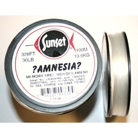 Sunset Amnesia Clear 30lb Monofilament for Traces and Leaders