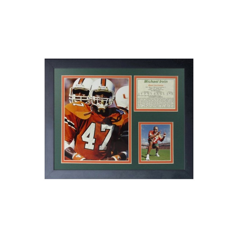Legends Never Die Michael Irvin Miami Hurricanes Collage Photo Frame,