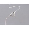 Thin Heart Outline Necklace